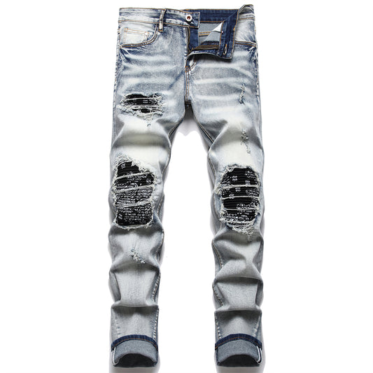 Paisley Patch Casual Pants