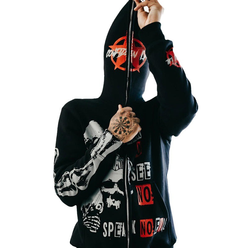 No Evil Full Zip Sweater